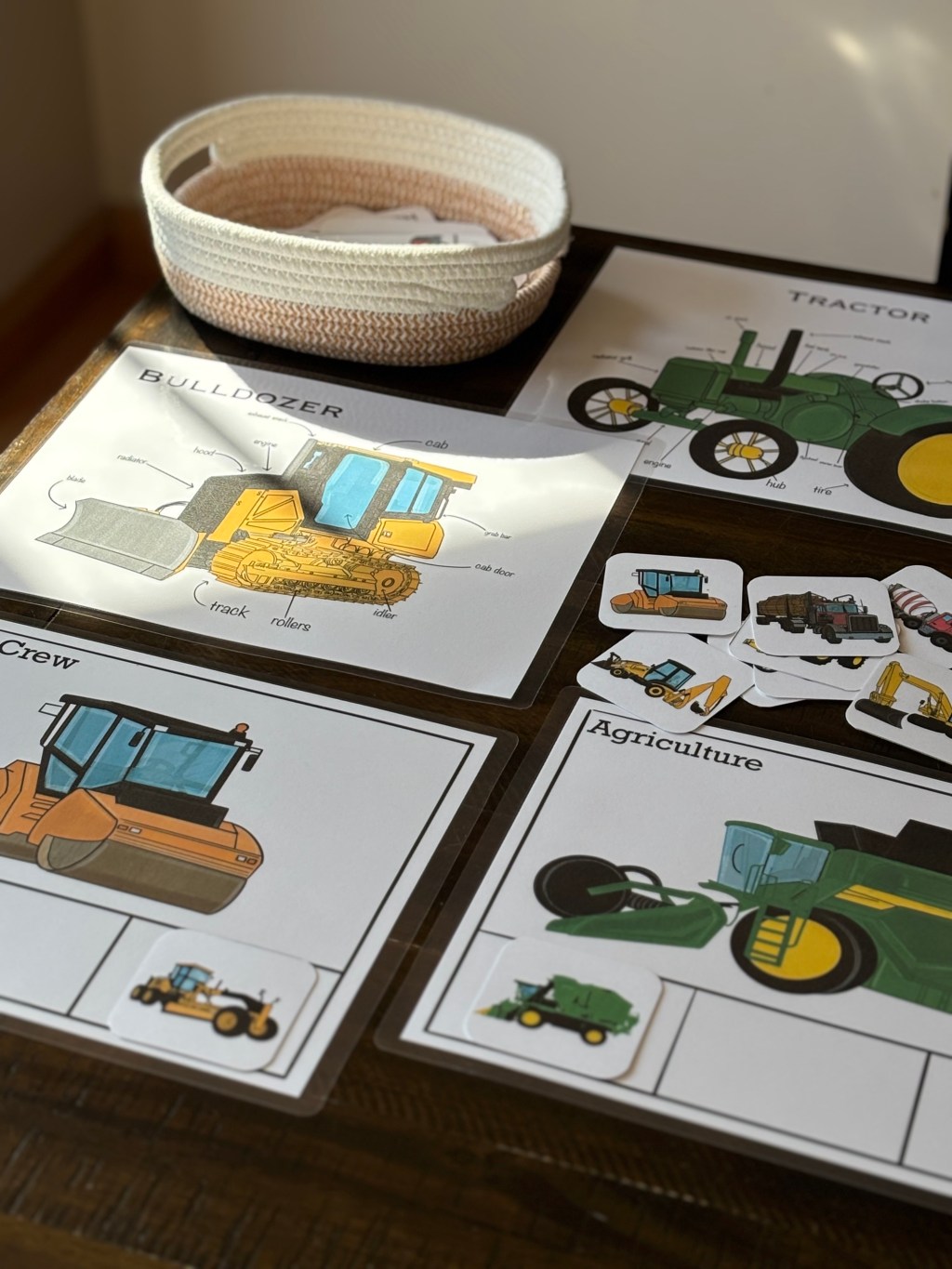 Trucks and Heavy Machinery Morning&nbsp;Basket